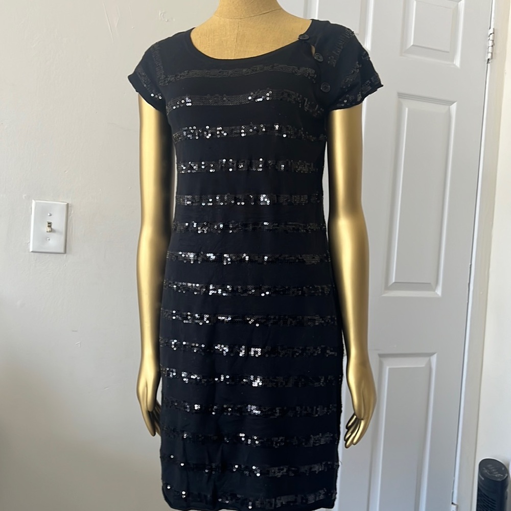 Coco & Lolly Black/glittering ladies dress